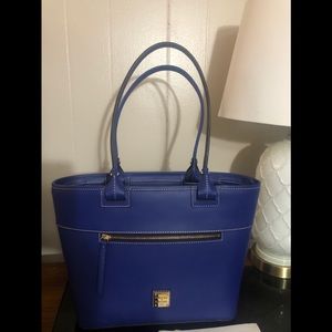 Dooney and Bourke French Blue Zip Tote